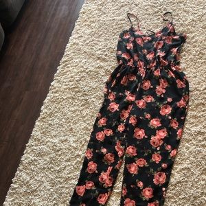 Forever 21 Floral Jumpsuit